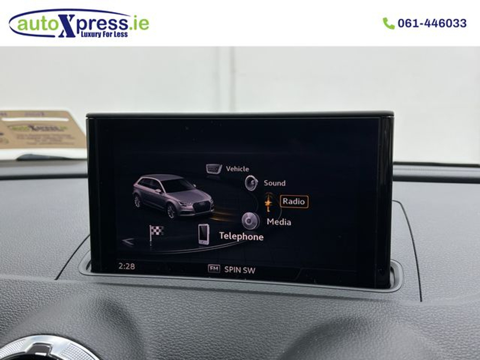 2018 Audi A3 1.4 TFSI Automatic, Reversing camera €18,495