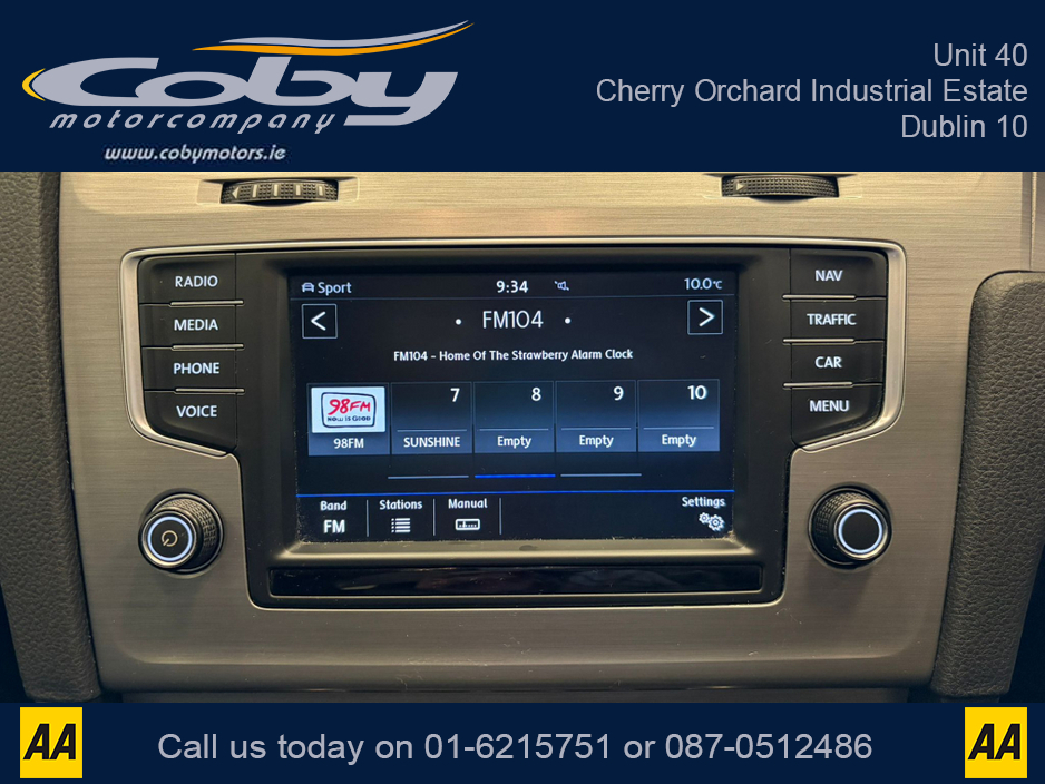 2016 Volkswagen Golf 1.6 TDI MATCH EDITION BLUEMOTION 110PS 5DR. NCT, Alloy Wheels, MFSW, Cruise Control, Heated Seats, Folding Rear Seats, Parking Sensors, Air Conditioning, and more €12,950