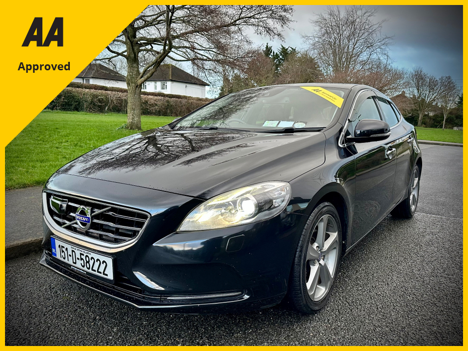 2015 Volvo V40 1.6 Petrol T4 SE Auto 5dr Hatchback | AA approved | Full Leather | Low km | 2 keys | Nov 26 NCT | Nov 26 tax | Sold serviced and valeted with warranty provided | Warranty provided. €11,950