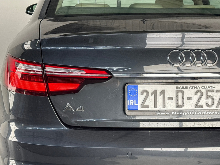 2021 Audi A4 LIMOUSINE 35 TDI 163BHP S-TRONIC**MULTIFUNCTIONAL STEERING WHEEL**CREAM LEATHER INTERIOR**FRONT HEATED SEATS**APPLE CARPLAY**REVERSE CAMERA**PARKING SENSORS**SEMI DIGITAL DASH**FINANCE AVAILABLE €29,995