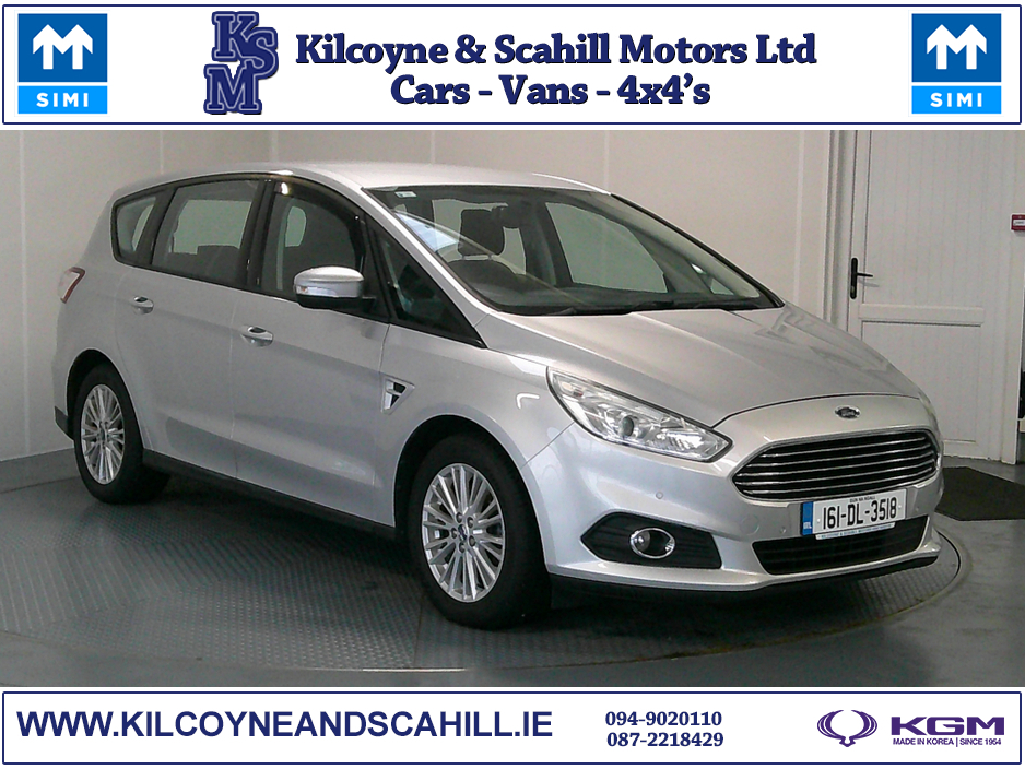 2016 Ford S-Max 2.0 TDCI ZETEC 150PS 5DR €14,950