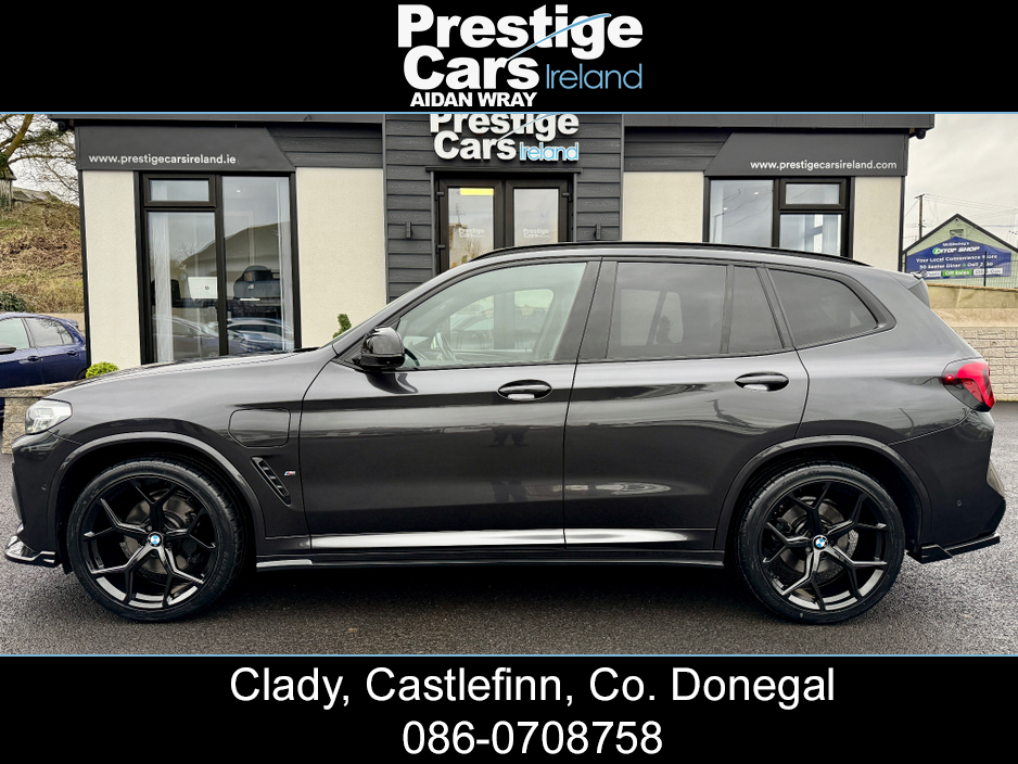 2022 BMW X3 X DRIVE 30E M SPORT AUTO PETROL/PLUG IN HYBRID,LCI NEW MODEL,*PAN ROOF*,SOPHISTO GREY,M PERFORMANCE BODY KIT,COMFORT PLUS PACK,HEATED LEATHER,CAMERAS,AMBIENT LIGHTING,VIRTUAL COCKPIT,XENONS,FBMWSH €46,150