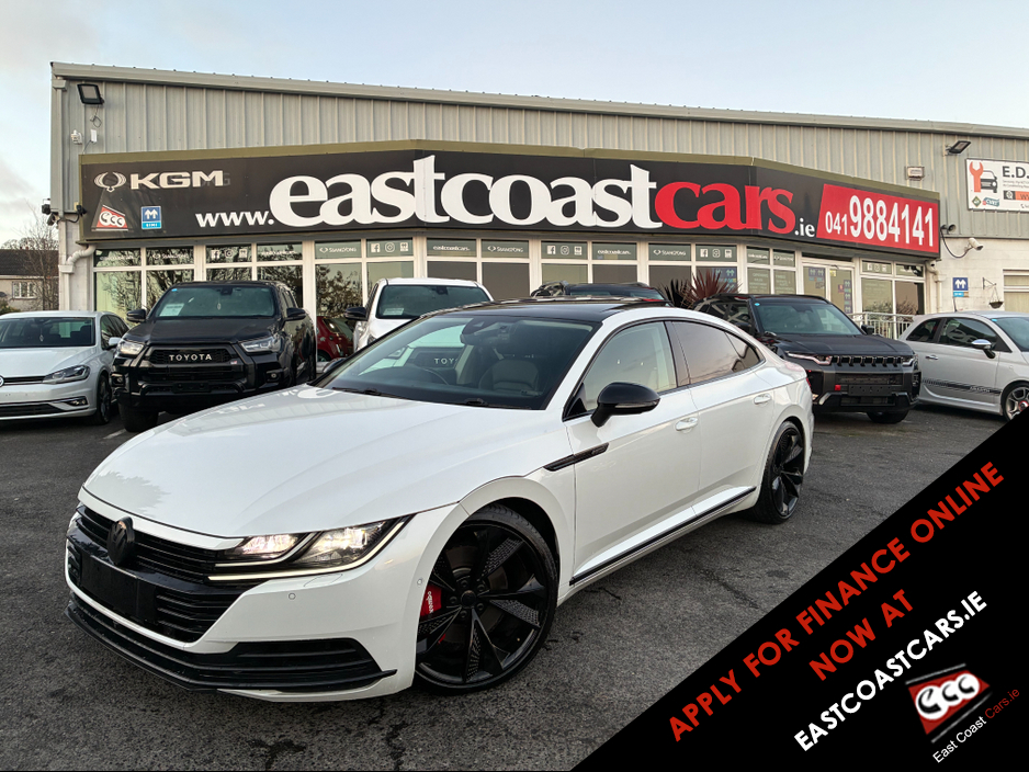 2019 Volkswagen Arteon ( 192 ) 2.0 TSI PANORAMIC SUNROOF 4 MOTION 280BHP VIRTUAL DASH FULL LEATHER HEATED ELECTRIC SEATS SAT NAV CARPLAY ANDROID AUTO BLIND SPORT PARKING SENSORS SELF PARKING ASSIST 360 CAMERA DYNAUDIO SOUND €30,950