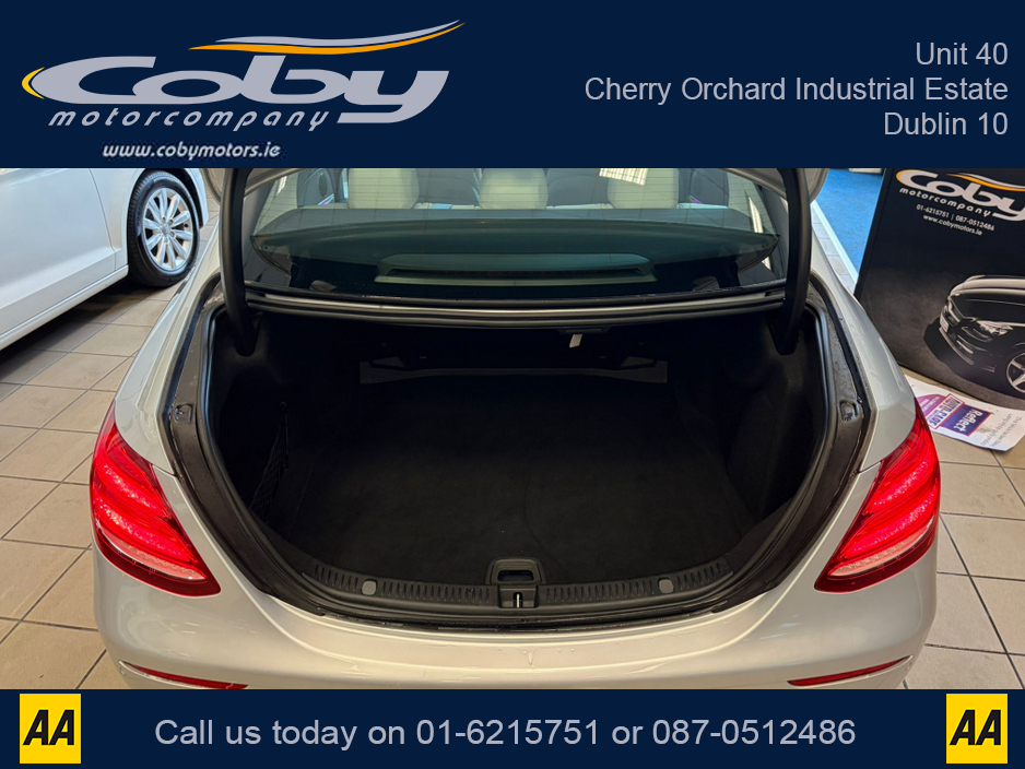 2018 Mercedes-Benz E Class E220 BLUETEC AMG LINE 5DR AUTO.  New NCT, Cruise Control, Full Leather, Alloy Wheels, 2 Keys, Dual Climate Control, Sat Nav, BT, Full Electrics, Parking Sensors, Heated Seats, MFSW, Handsfree, & mor €26,950