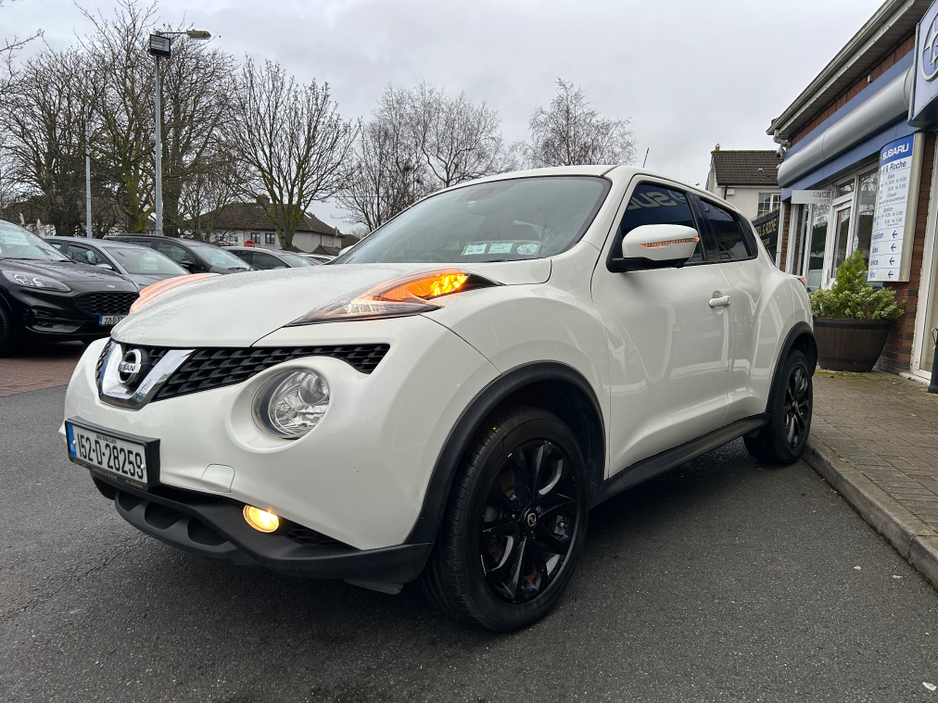 2015 Nissan Juke 1.5 DCI TEKNA SUV in White + Black Detail & Black Leather - Trade-In Welcome - Assured Dealer Warranty & Fully Serviced - €7,950