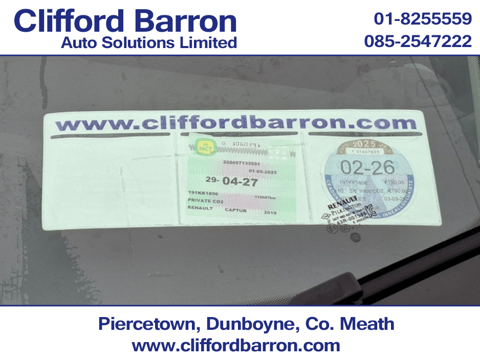 2019 Renault Captur PLAY DCI 90 MY18 5DR €14,950