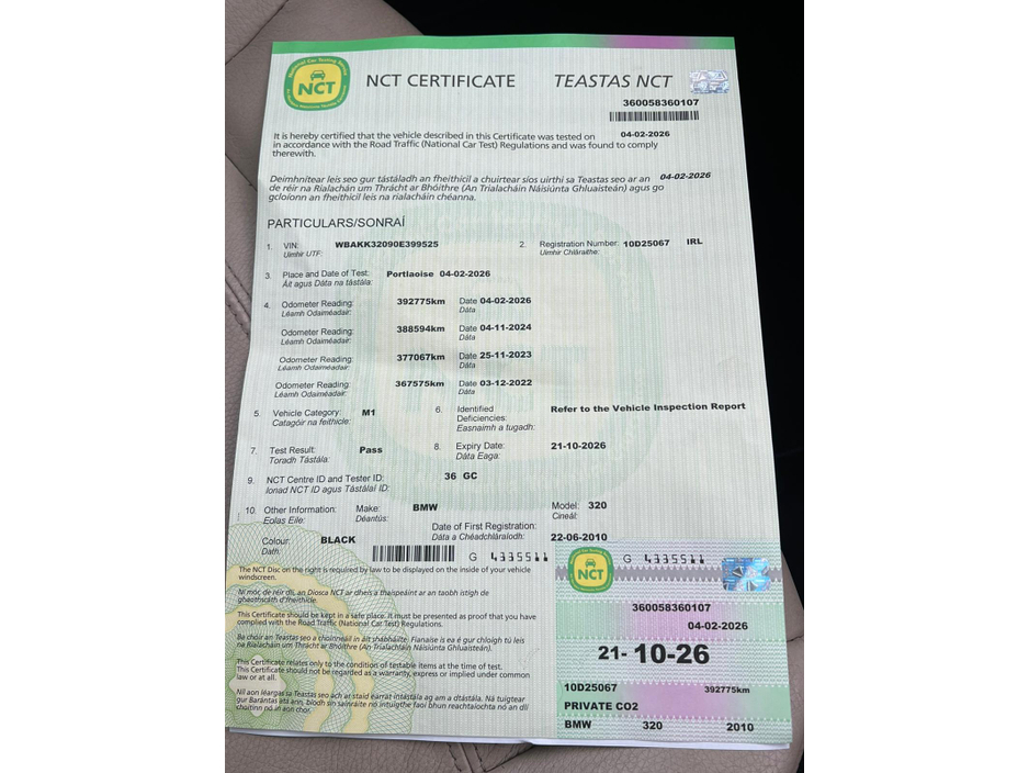 2010 BMW 3 Series D SE ZC64 2DR €4,350