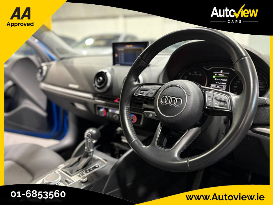 2017 Audi A3 1.4 TSFI 7 Speed S-Tronic Automatic. AA APPROVED // FINANCE & NATIONWIDE DELIVERY AVAILABLE // SIMI DEALER €16,995