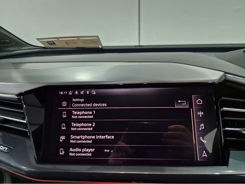 2024 Audi Q4 e-tron 45 S LINE (TECH PACK / 82KWH BATTERY) 282BHP AUTOMATIC **ONE OWNER / APPLE CARPLAY / ADAPTIVE CRUISE CONTROL / FULL LEATHER / SONOS PREMIUM SOUND / SAT NAV / REVERSE CAMERA / WIRELESS PHONE CHARGING** €43,900