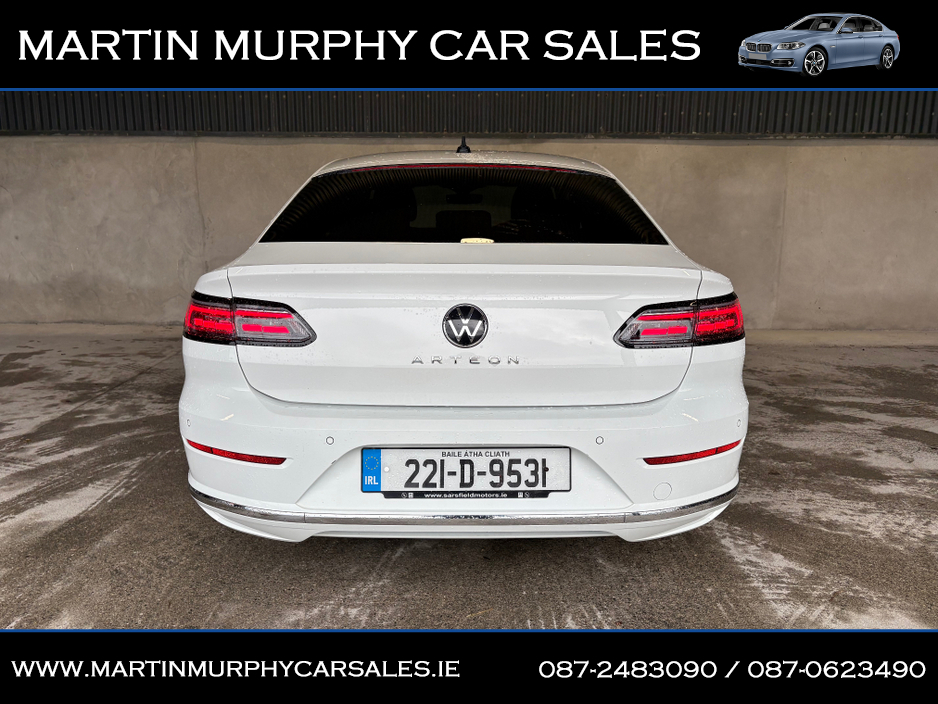 2022 Volkswagen Arteon ELEGANCE 2.0 TDI 150 BHP AUTO €31,950