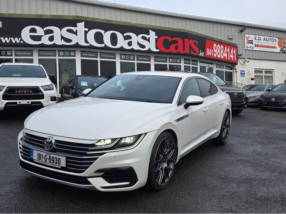 2018 Volkswagen Arteon 2.0 TSI R LINE EDITION 4 MOTION 280BHP - VIRTUAL DASH- FULL LEATHER HEATED ELECTRIC SEATS - SAT NAV - CARPLAY ANDROIDAUTO - BLIND SPORT - 360 PARKING SENSORS  - SELF PARKING ASSIST - 360 CAMER €27,950