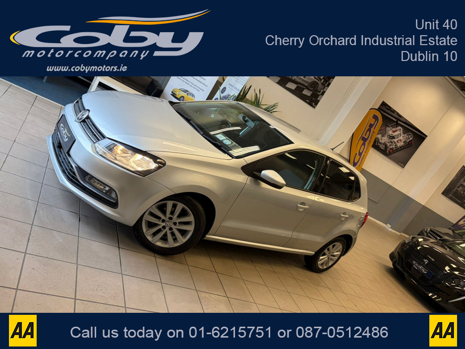 2014 Volkswagen Polo 1.0 75HP MANUAL 5SPEED 5DR. NCT & TAX, Sat Nav, Alloy Wheels, Car Play, Touch Screen, MFSW, Air Con, AUTO Wipers, Full Electrics, 2 Keys, Folding Rear Seats, Luggage Cover and more. €9,950