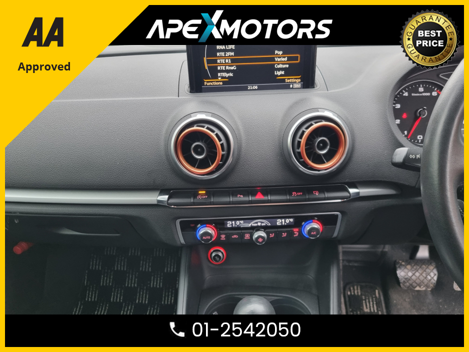 2014 Audi A3 Saloon FINANCE ARRANGED * NEW NCT JAN-27 * IMMACULATE * STAMPED SERVICE HISTORY * AA APPROVED * 101 SAFETY CHECKLIST * AUTOMATIC (DSG) * HEATED SEATS * COLOUR REVERSE CAMERA * LOW KMs * ADAPTIVE CRUISE * CRU €12,449
