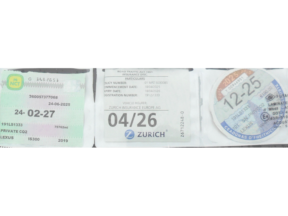 2019 Lexus IS 300 h 300 H 2.5 EXECUTIVE EDITION E-CVT 4DR AUTO.....NCT 02/27 €25,995