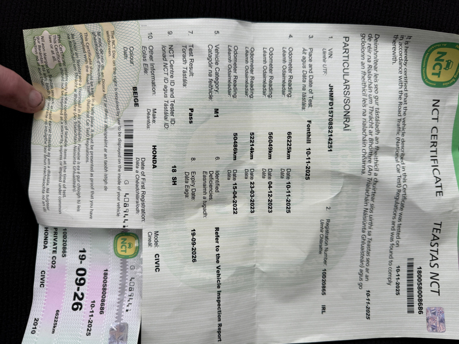 2010 Honda Civic 1.8I SE VTEC 42k MILES HIGH SPEC €6,480