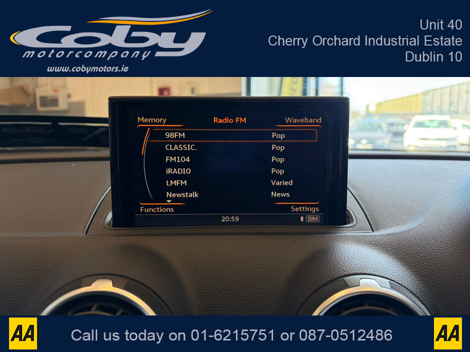 2014 Audi A3 Saloon 1.4 Auto 4dr Saloon. Stunning Car with, 2 Keys, New NCT. Alloy Wheels, Digital Dash, Dual Climate, Cruise, MFSW, Reverse Camera, Sat Nav, Bluetooth, Paddle Shift & more. €12,950