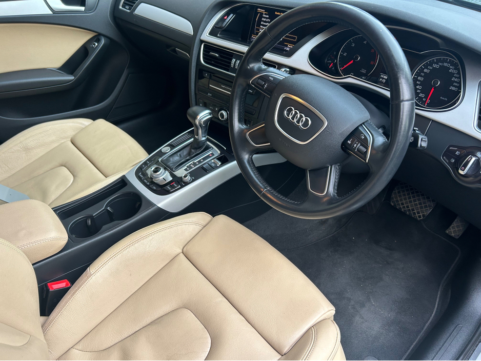 2015 Audi A4 2.0 TDI 150 SE MULTI AUTO 4DR SALOON**//**FULL CREAM LEATHER INTERIOR**//**SAT NAV**//**CRUISE CONTROL**//**PARKING SENSORS**//**METALLIC GREY**//**TRADE IN WELCOME**//**WARRANTY!!!!!! €12,995