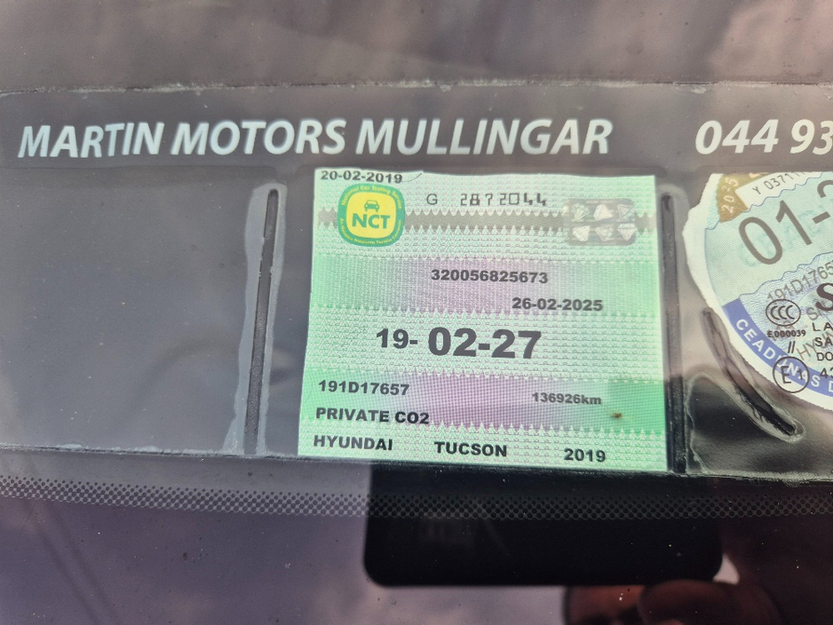 2019 Hyundai Tucson IX35 EXECUTIVE SE 5DR €18,950