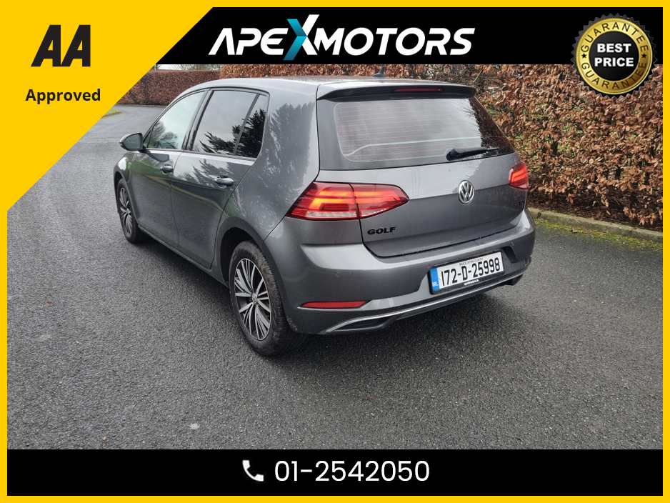 2017 Volkswagen Golf FINANCE ARRANGED * 1.6 TDI SE BLUEMOTION 115PS 5DR AUTO * NEW NCT OCT-27 * IMMACULATE * AUTOMATIC (DSG) * STAMPED SERVICE HISTORY * AA APPROVED * 101 SAFETY CHECKLIST * COLOUR REVERSE CAMERA €14,949