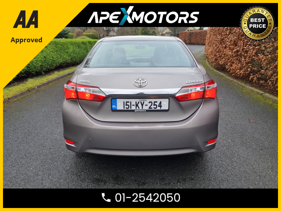 2015 Toyota Corolla 1.4 D-4D 4DR * NCT MAY-26 * LOW TAX MAY-26 * IMMACULATE * STAMPED SERVICE HISTORY * AA APPROVED * 101 SAFETY CHECKLIST * LOW LOW DIESEL MILES * 12-MONTH ROADSIDE ASSIST * VERY CAREFUL OWNER €8,449