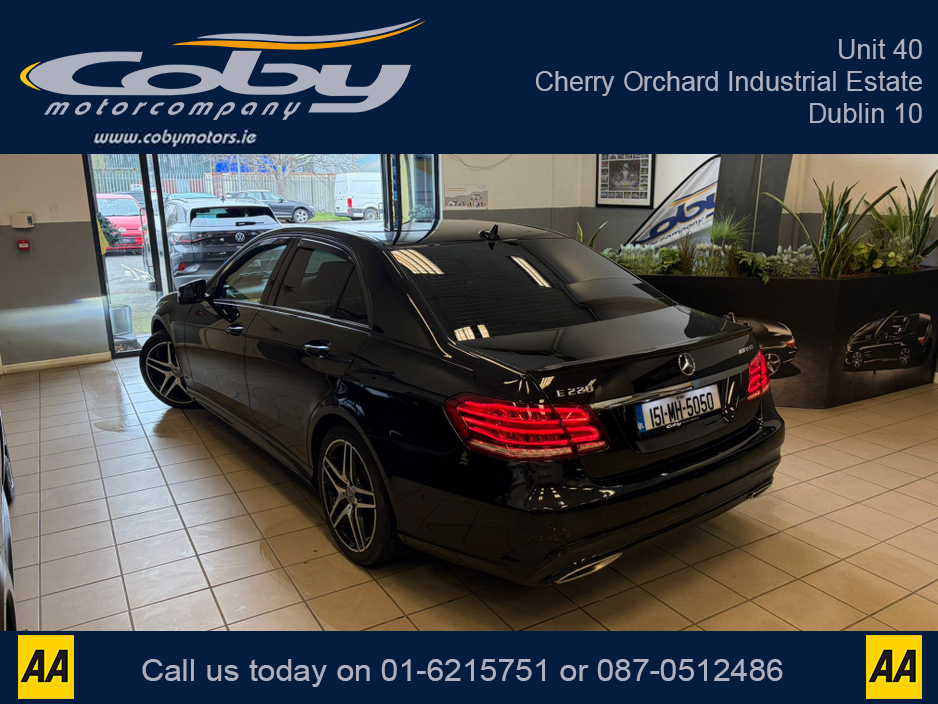 2015 Mercedes-Benz E Class 2.1 E220 Bluetec AMG Night ED 4DR Auto. NCT & Tax, Full Leather, Full Electrics, Sat Nav, Dual Climate Control, Heated Seats, Cruise Control, Revers Cam, Parking Sensors, Paddle Shift, BT & more €15,950