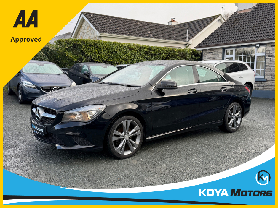 2014 Mercedes-Benz CLA Class CLA 180 URBAN 1.6 PETROL 122 BHP 4DR MANUAL // FULL LEATHER // PRO BLUETOOTH MEDIA // CHROME PACK // BUCKET SPORT SEATS // STUNNING CAR THROUGHOUT €10,950
