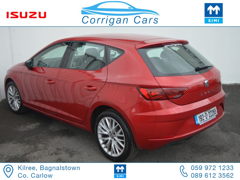 2019 SEAT Leon ONE OWNER LOW MILEAGE SE 115BHP €15,949