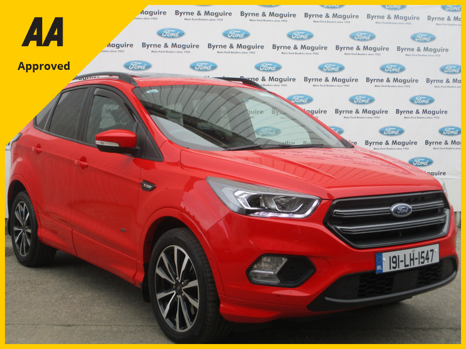 2019 Ford Kuga ST-LINE 2.0 TDCI 150PS AWD MODEL.  TOP OF THE RANGE MODEL, FULLY SERVICED AND NCT TESTED WITH WARRANTY AND 12 MONTHS AA COVER !!! €24,500