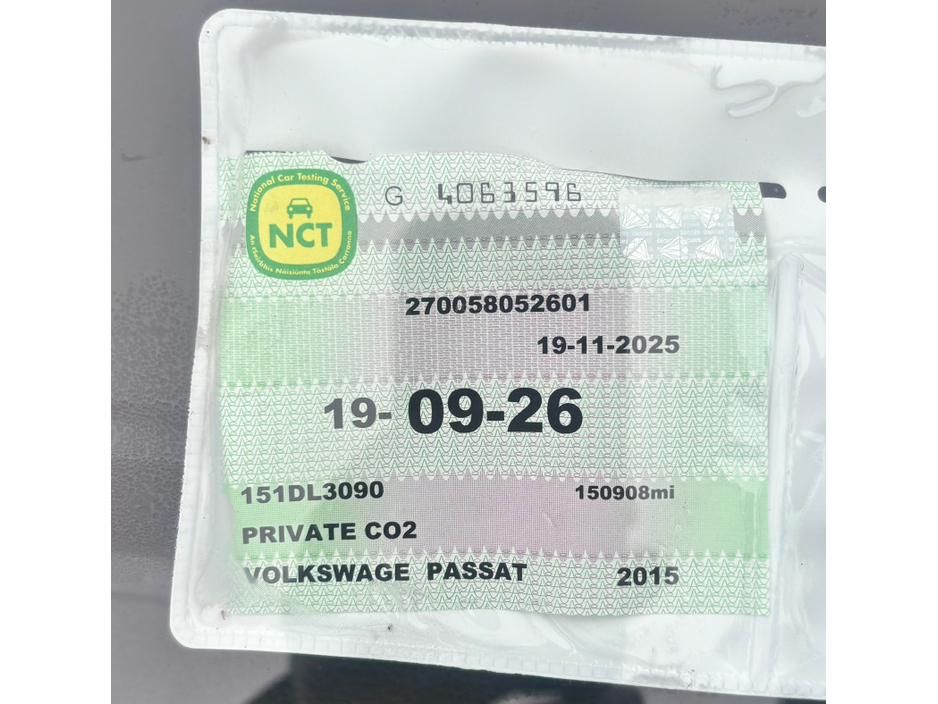 2015 Volkswagen Passat  €8,500