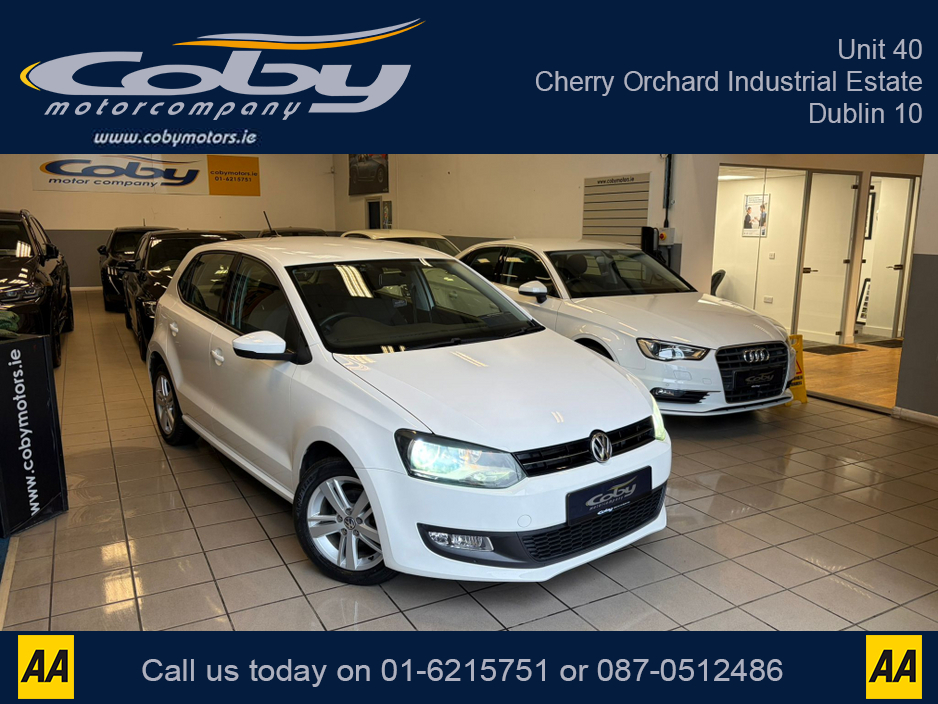 2014 Volkswagen Polo 1.2 AUTO 5DR. New NCT done before collection, Alloy Wheels, Air Conditioning, Hands Free, AUTO Wipers, Full Electrics, 2 Keys, Folding Rear Seats, Luggage Cover and more. €10,450