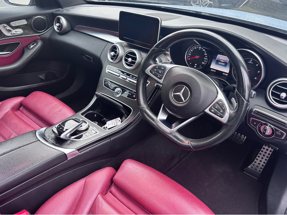 2015 Mercedes-Benz C Class C220d AMG LINE PREMIUM // RED LEATHER // SUNROOF €13,995