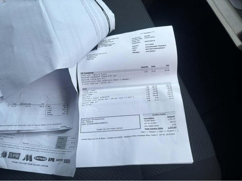 2017 Volkswagen Transporter T6 3000KG TDI 150HP //€16950 INC VAT//AIR CON//PARKING SENSORS// €13,780