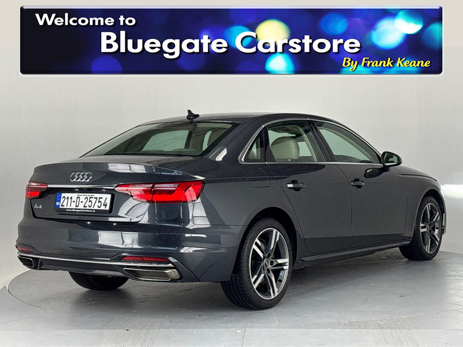 2021 Audi A4 LIMOUSINE 35 TDI 163BHP S-TRONIC**MULTIFUNCTIONAL STEERING WHEEL**CREAM LEATHER INTERIOR**FRONT HEATED SEATS**APPLE CARPLAY**REVERSE CAMERA**PARKING SENSORS**SEMI DIGITAL DASH**FINANCE AVAILABLE €29,995