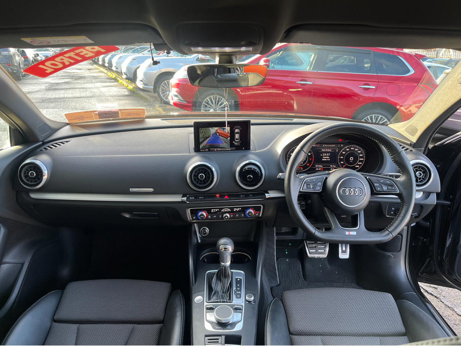 2018 Audi A3 S-LINE SALOON AUTOMATIC 1.4 PETROL //HIGH SPEC//LOW MILES//HALF LEATHER HEATED SEATS//ADAPTIVE CRUISE CONTROL//KEYLESS ENTRY// €22,950