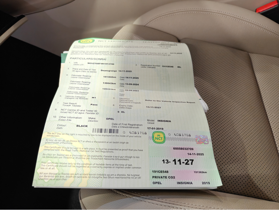 2019 Opel Insignia GRAND SPORT ELITE 1.6 136PS 5DR €11,995