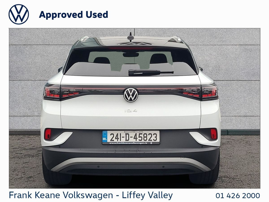 2024 Volkswagen ID.4 77KWH PRO PLUS 286BHP *PANORAMIC GLASS ROOF* *DRAMMEN ALLOYS* *GLACIER WHITE* *LONGER RANGE* *ELECTRIC TAILGATE* *IQ HEADLIGHTS* *REAR VIEW CAMERA* *PCP AVAILABLE FROM €372PM* *BATTERY CERTIFIED* €35,995
