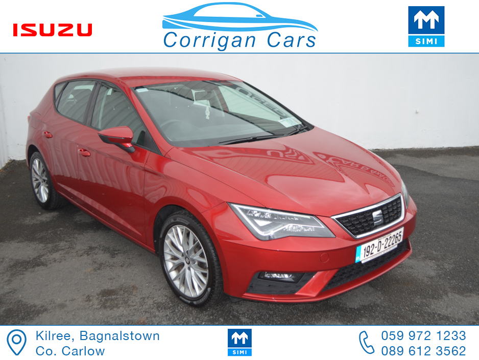 2019 SEAT Leon ONE OWNER LOW MILEAGE SE 115BHP €15,949