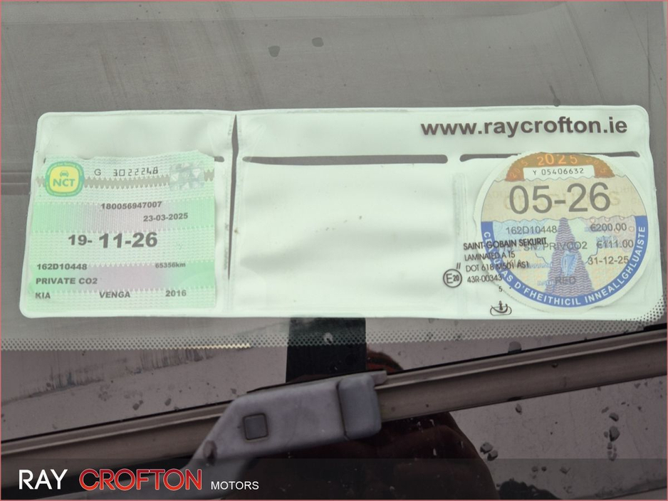 2016 Kia Venga 1.4 EX €9,950