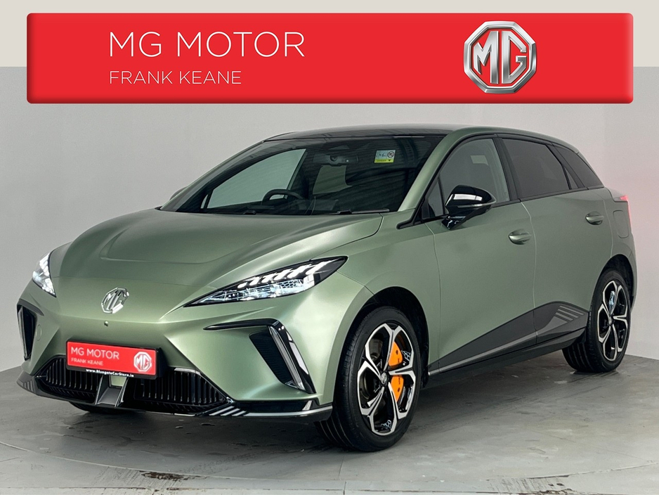 2024 MG MG4 EV X POWER RACING GREEN 435BHP 64KWH AUTO **HEATED ALCANTARA SEATS**18" DIAMOND CUT ALLOY WHEELS WITH TANZANITE ORANGE CALLIPERS**2 TONE ROOF**HEATED STEERING WHEEL**APPLE CARPLAY**TOUCH SCREEN DISPLAY** €30,995