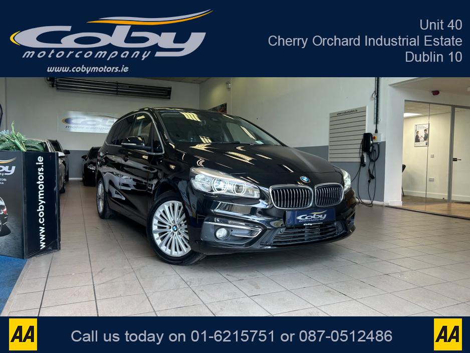 2015 BMW 2 Series Gran Tourer 1.5 Auto 7 Seater . New NCT, 2Keys, Alloy Wheels, Dual Climate Control, Full Electrics, Sat Nav, Parking Sensors, Reverse Camera, Cruise Control, Bluetooth, Full Leather, CD, Lane Departure  and more. €14,950