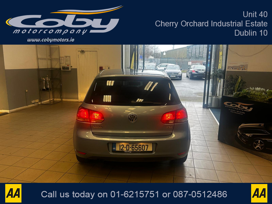 2012 Volkswagen Golf 1.2 5DR AUTO. NCT, Alloy Wheels, Air Conditioning, Irish Radio, Auto Lights/Wipers, Folding Rear Seats, Bluetooth, Full Electrics, FSH, & more. €8,450