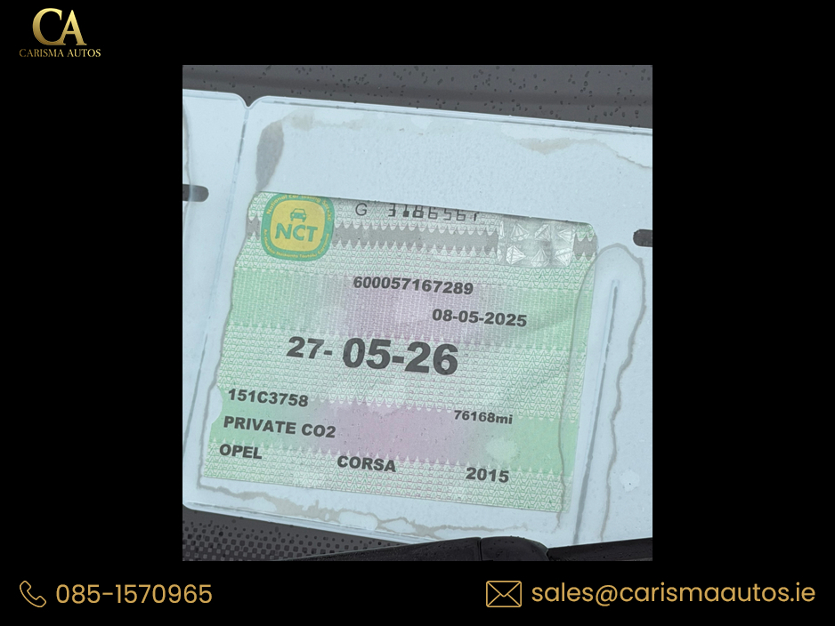 2015 Opel Corsa EXCITE 1.4 90PS MTA 5DR AUTO €8,250