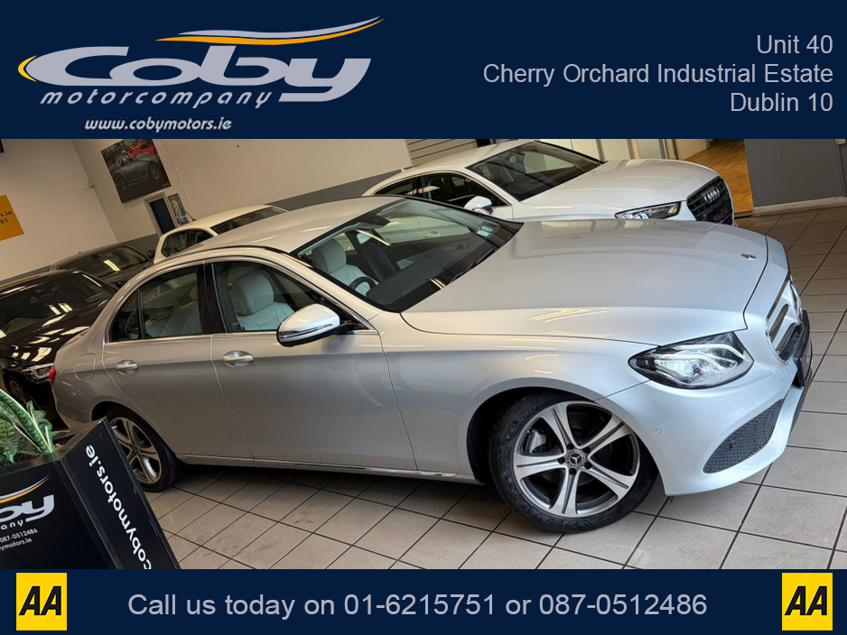2018 Mercedes-Benz E Class E220 BLUETEC AMG LINE 5DR AUTO.  New NCT, Cruise Control, Full Leather, Alloy Wheels, 2 Keys, Dual Climate Control, Sat Nav, BT, Full Electrics, Parking Sensors, Heated Seats, MFSW, Handsfree, & mor €26,950