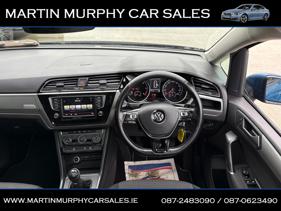 2016 Volkswagen Touran COMFORTLINE 1.6 TDI 110 BHP €12,950