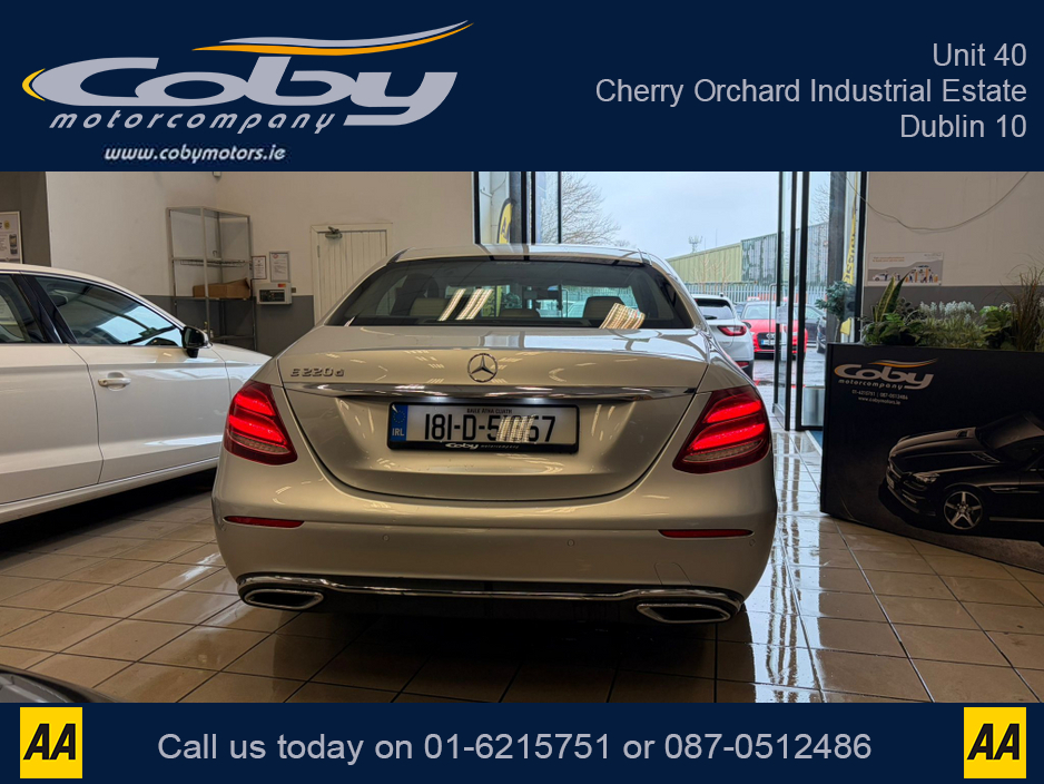 2018 Mercedes-Benz E Class E220 BLUETEC AMG LINE 5DR AUTO.  New NCT, Cruise Control, Full Leather, Alloy Wheels, 2 Keys, Dual Climate Control, Sat Nav, BT, Full Electrics, Parking Sensors, Heated Seats, MFSW, Handsfree, & mor €26,950