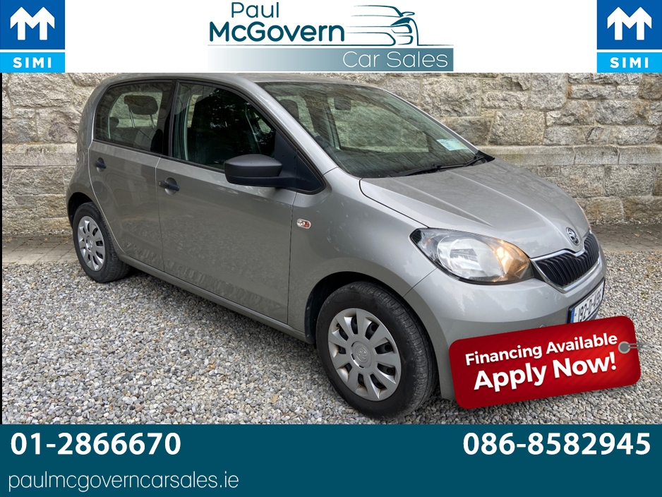 2019 Skoda Citigo ACTIVE 1.0 MPI 60HP 5DR**//**€190 ROAD TAX**//**LOW INSURANCE**//**WARRANTY**//**METALLIC SILVER**//**FINANCE ARRANGED**//**LOWM INSURANCE! €7,999