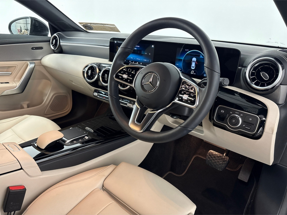 2023 Mercedes-Benz CLA Class 180 COUPE 4 DR**MULTIFUNCTIONAL STEERING WHEEL**DIGITAL DASH**TOUCH SCREEN INFOTAINMENT**FRONT HEATED SEATS**CREAM LEATHER INTERIOR**DUAL CLIMATE CONTROL**DYNAMIC DRIVE MODES**FINANCE AVAILABLE** €36,995