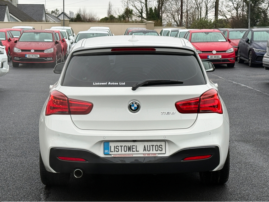 2017 BMW 1 Series 118D M SPORT * COMES WITH 2 YEAR NEW NCT, SERVICE BOOK PRESENT WITH 4 SERVICE STAMPS, REAR VIEW CAMERA, PARKING SENSORS  REAR, APPLE CARPLAY//ANDROID AUTO, ISOFIX CHILD SEAT ANCHOR POINTS* €18,950
