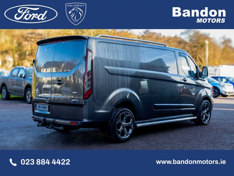 2019 Ford Transit Custom 300 LWB LIMITED. UPGRADED ALLOYS, SIDE BARS, UPGRADED FRONT GRILL AND SPLITTER. LOOKS THE PART. €23,950