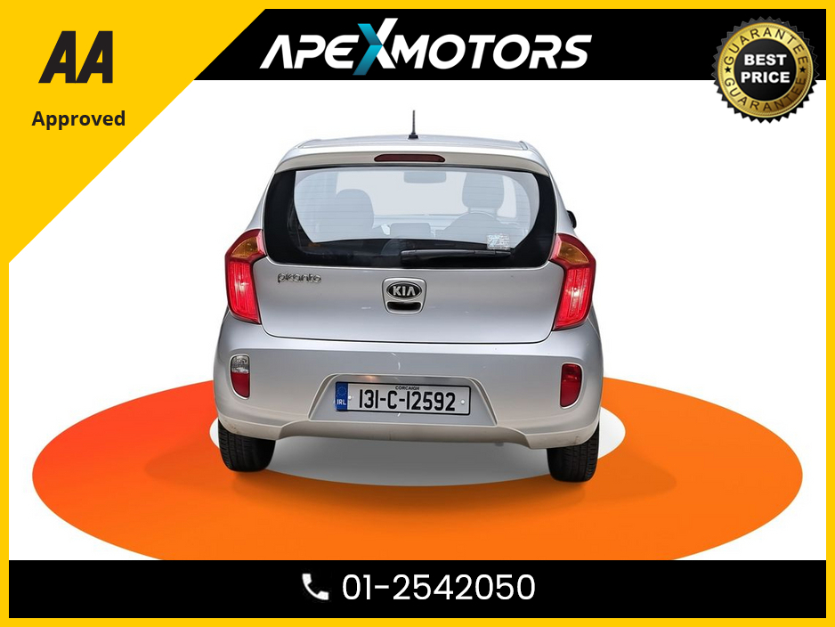 2013 Kia Picanto 1.0  * NEW MODEL  * 5DR HATCH * NCT SEP-26 * LOW TAX JAN-26 * IMMACULATE * 5-STAMPS SERVICE HISTORY * AA APPROVED * 101 SAFETY CHECKLIST * 2-KEYS * 12-MONTH ROADSIDE ASSIST * ONE VERY CAREFUL OWNER €5,949